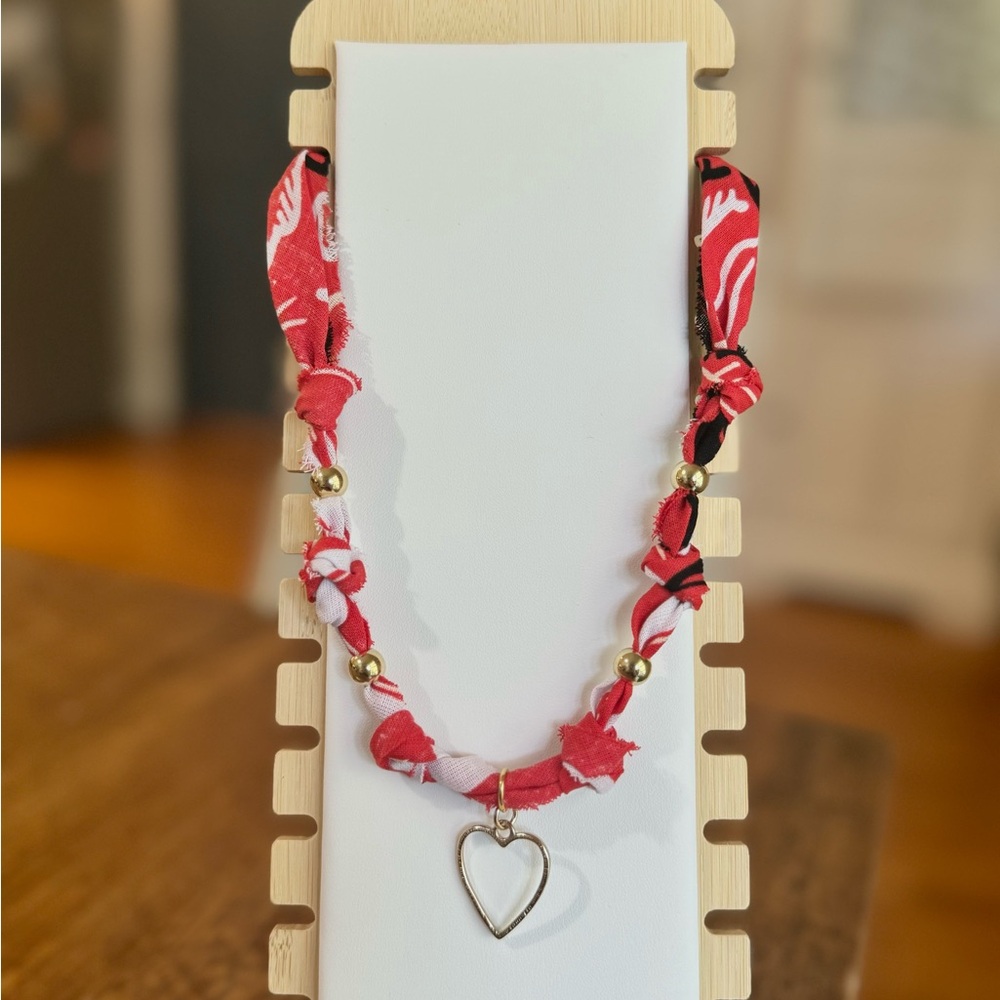 bandana charm necklace